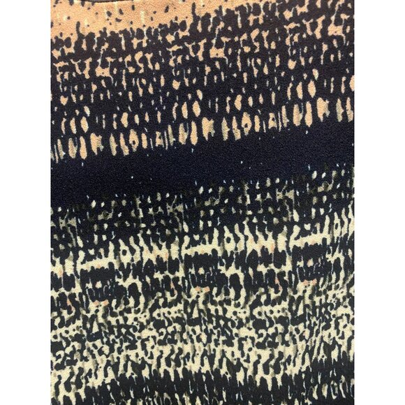 ILE New York Womens Plus Size 18 Peach and Blue Sleeveless Stretch Midi Dress Wi - Picture 4 of 10